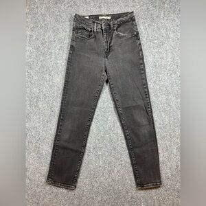Levi's Women's Charcoal Straight Crop Jeans